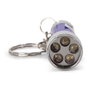 ENTAC Linterna de llavero EFL-5LED-KC Azul