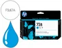 HP 728 Cian 130 ml (F9J67A) Cartucho de tinta
