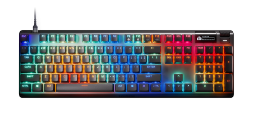 SteelSeries APEX PRO GEN 3 Teclado Mecánico Magnético para Gaming con Interruptores Magnéticos, Retroiluminación LED RGB y Teclado QWERTY Inglés de EE. UU. Negro SteelSeries APEX PRO GEN 3 Teclado Mecánico Magnético para Gaming con Interruptores Magnéticos, Retroiluminación LED RGB y Teclado QWERTY Inglés de EE. UU. Negro
