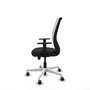 PIQUERAS Y CRESPO Silla de oficina Zulema con mecanismo Sincro/Traslack, Negro y Blanco