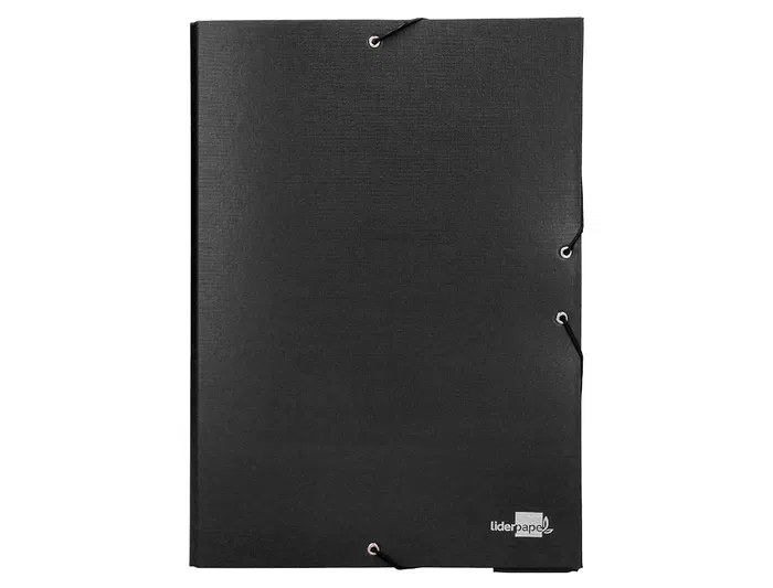 Liderpapel Carpeta Proyectos Folio Lomo 90mm Cartón Forrado Negra