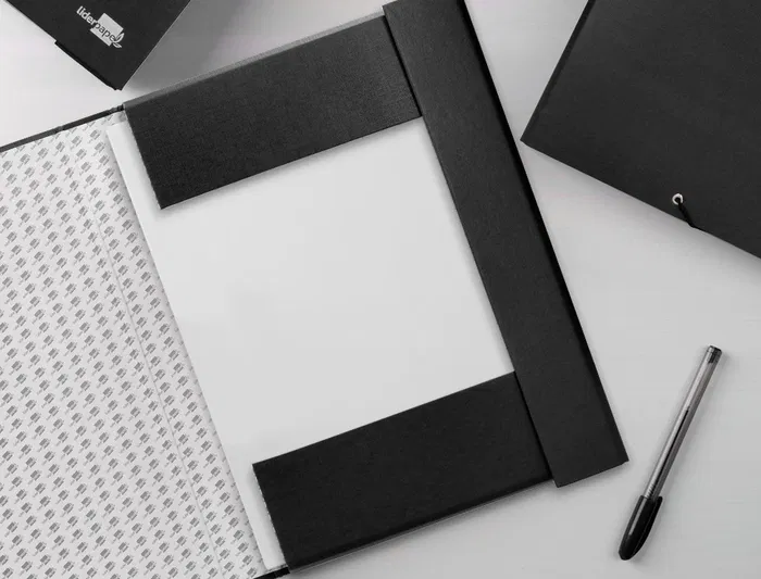 Liderpapel Carpeta Proyectos Folio Lomo 90mm Cartón Forrado Negra
