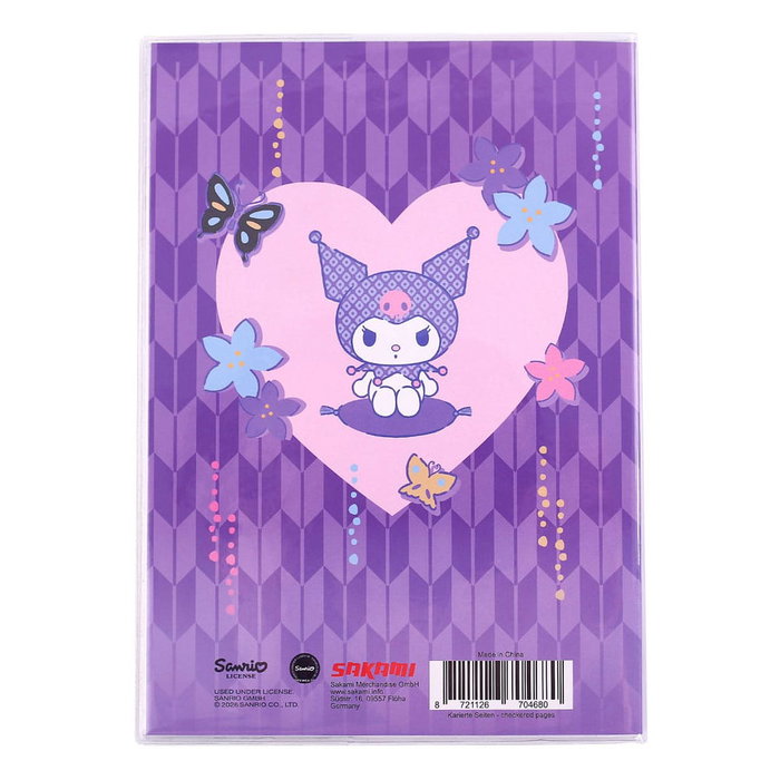 Sanrio Libreta Kuromi Japanese Holographic Checkered