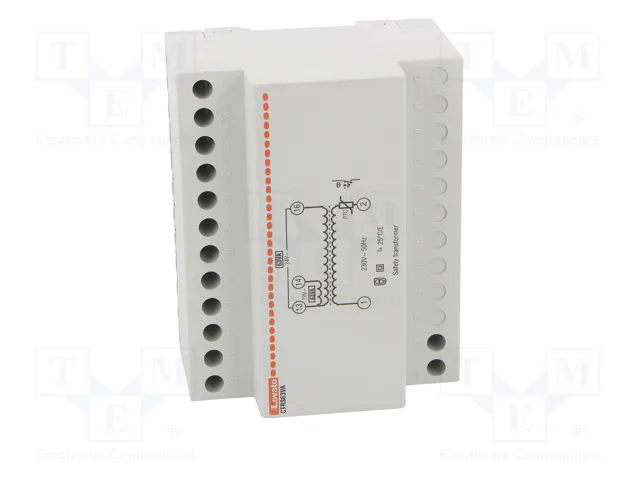 LOVATO ELECTRIC Transformador de red 63VA 230VAC 12V/24V para raíl DIN LOVATO ELECTRIC Transformador de red 63VA 230VAC 12V/24V para raíl DIN