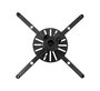 B-Tech BT899XL-AD Soporte de Techo para Proyector, Ajustable hasta 1122 mm, Capacidad 25 kg, Inclinacion +/-13°, Giro 360°, Color Negro