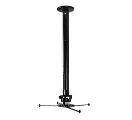 B-Tech BT899XL-AD Soporte de Techo para Proyector, Ajustable hasta 1122 mm, Capacidad 25 kg, Inclinacion +/-13°, Giro 360°, Color Negro