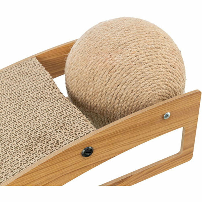 Rascador para Gatos Trixie Yute Madera Cartón 40 × 17 × 20 cm Rascador para Gatos Trixie Yute Madera Cartón 40 × 17 × 20 cm