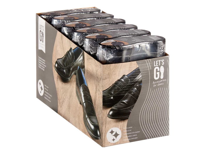 Berilo Esponja Limpiazapatos Negra 6x4.5x13 cm (Set de 48) Berilo Esponja Limpiazapatos Negra 6x4.5x13 cm (Set de 48)