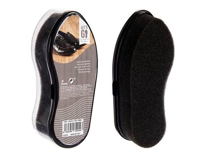 Berilo Esponja Limpiazapatos Negra 6x4.5x13 cm (Set de 48) Berilo Esponja Limpiazapatos Negra 6x4.5x13 cm (Set de 48)