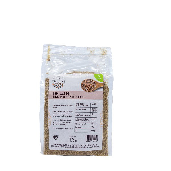 INT SALIM Semillas de Lino Marrón Molido 175g
