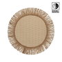 Versa Salvamantel Reversible Natural 38x38 cm - Papel, Poliéster, Algodón, Cáscara de Maíz (6 Unidades)