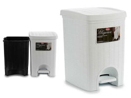 Stefanplast Papelera Elegance Gr Blanca 20L 27.5x31x38.5 cm (Set de 6)