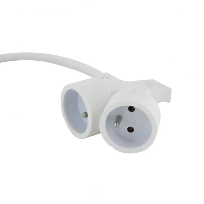 Chacon HO5VVF 3G1.5 5M Prolonderer Dual Head Blanco (FR)