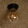 Lampara Techo Natural Fibra Natural 45 X 45 X 6 cm