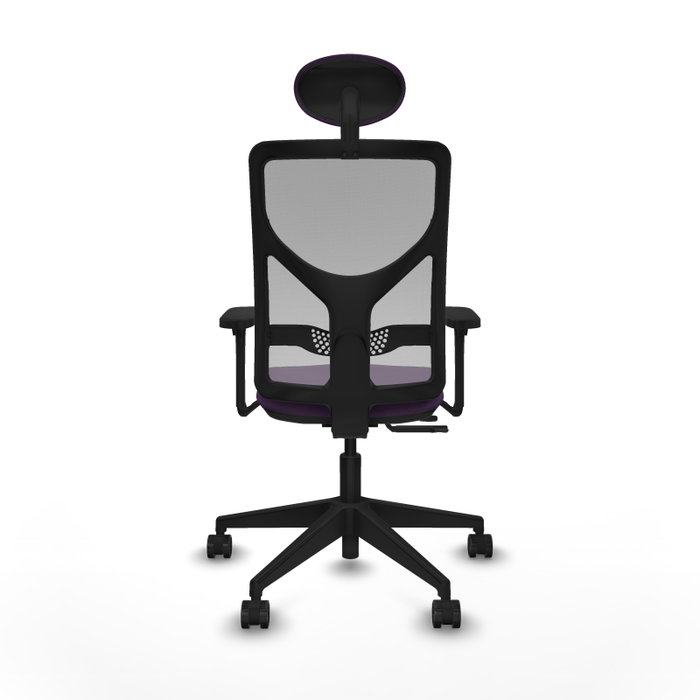 PIQUERAS Y CRESPO Silla de oficina Motilla con mecanismo Sincro/Traslack Morado y Gris
