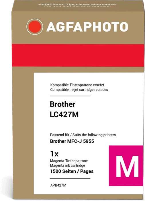 Agfa Photo Cartucho de Tinta Magenta APB427M Agfa Photo Cartucho de Tinta Magenta APB427M