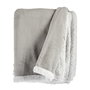 Manta Gift Decor Blanco Gris claro 130 x 1 x 170 cm (6 Unidades)