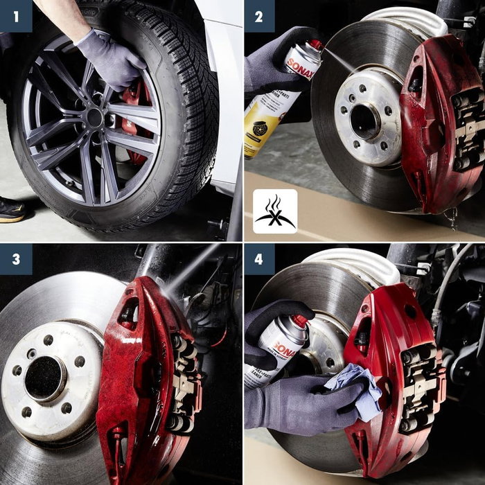 Sonax Limpiador de Frenos y Piezas SX04834000 Potente Limpieza de Embragues y Motores