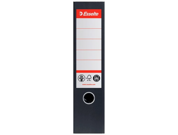 Esselte Archivador de palanca N 1 CO2 neutral DIN A4 Cartón forrado Lomo 75 mm Negro Esselte Archivador de palanca N 1 CO2 neutral DIN A4 Cartón forrado Lomo 75 mm Negro