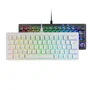Mars Gaming MKMINIPRO Teclado Gaming Mecánico Compacto 60% SKN Blue, Hot-Swap, RGB, Silencioso QuietCore, USB-C, Blanco, Idioma ES, Compatible con PC/Mac/PS5/Xbox