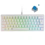 Mars Gaming Teclado Mecánico Gaming MKMINIPRO/ Switch Azul/ Blanco 60% RGB Blanco