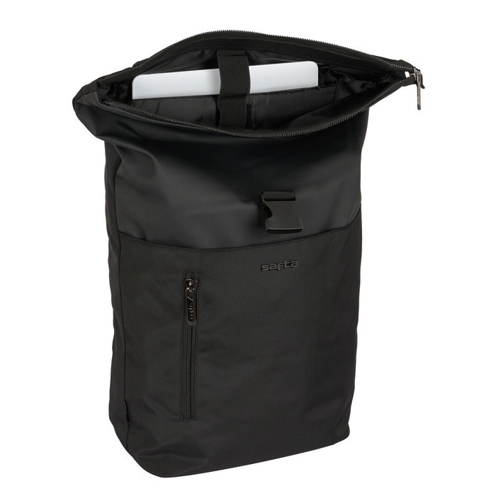 Safta Mochila Business con solapa para portátil 15,6'' Black