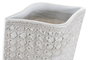 DKD Home Decor Jarrón Moderno Blanco Resina 20 x 58 x 12 cm Colección Isara