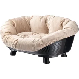 Ferplast FER8010690210025 Cesta Sofá Trono 6 con Cojín Negro