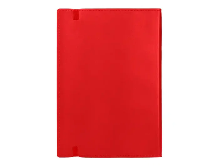 Liderpapel Libreta Similpiel A7 120 Hojas 70gr Cuadriculada Rojo