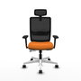 PIQUERAS Y CRESPO Silla de oficina Haches Naranja y Negro