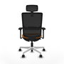 PIQUERAS Y CRESPO Silla de oficina Haches Naranja y Negro