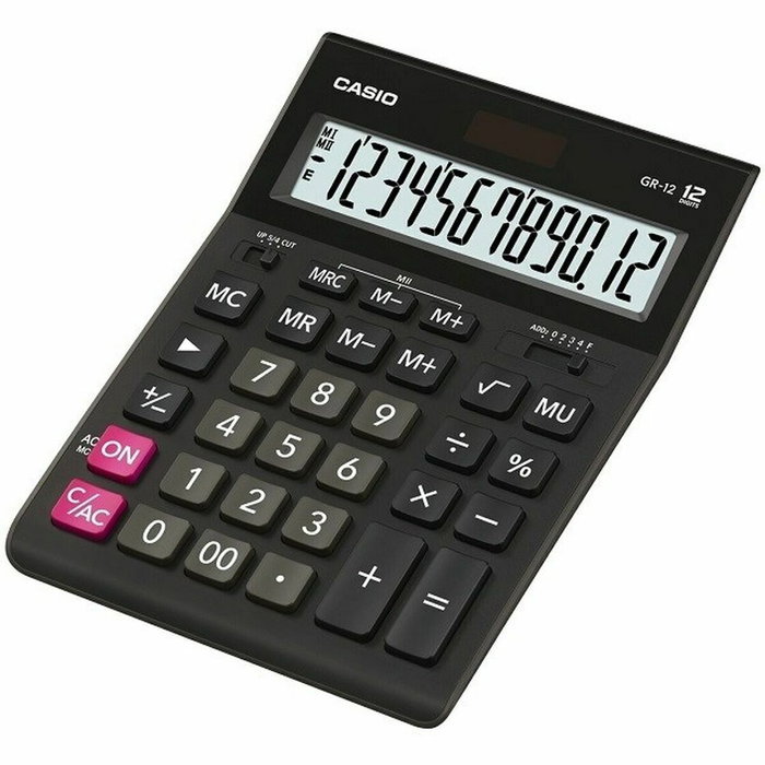 Calculadora Casio GR-12C-BK-W-EP Negro Calculadora Casio GR-12C-BK-W-EP Negro