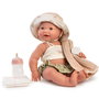 Muñecas Antonio Juan Muñeca Recién Nacida Mia Pipí Playera 50165, 42 cm, Hace Pipí con Biberón, Incluye Manta y Accesorios, Juguete para Niñas +3 años