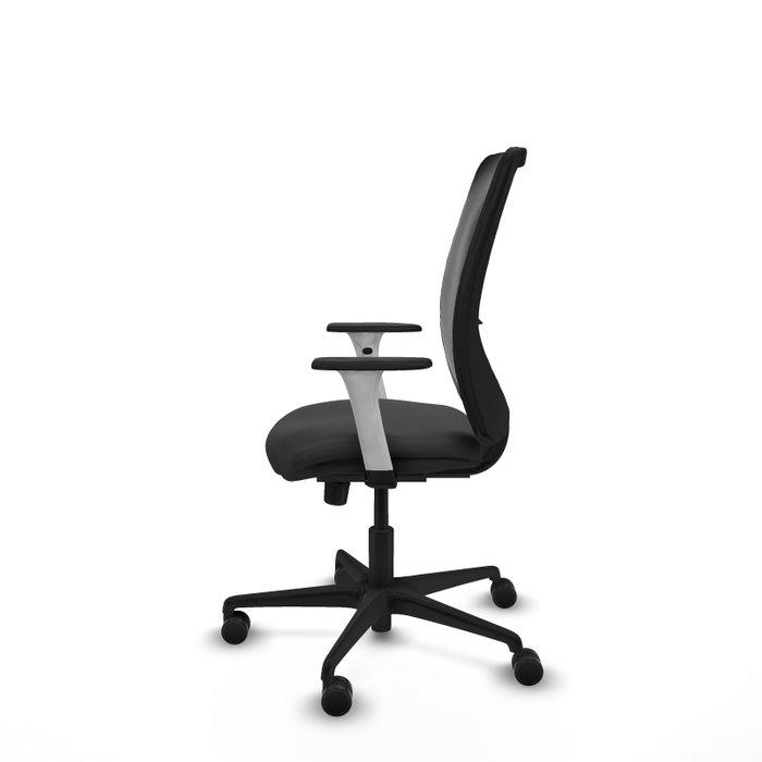 PIQUERAS Y CRESPO Silla de oficina Zulema con mecanismo Sincro, Gris oscuro y Negro