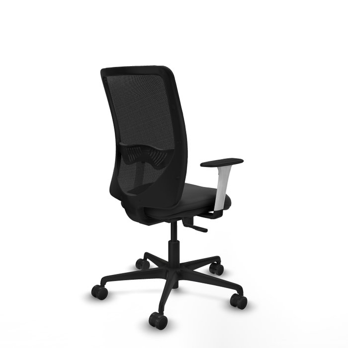 PIQUERAS Y CRESPO Silla de oficina Zulema con mecanismo Sincro, Gris oscuro y Negro
