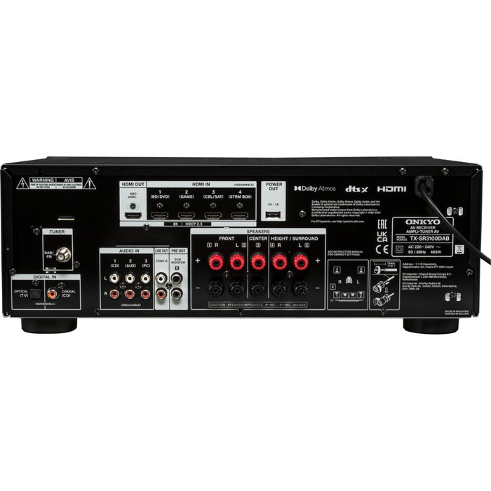 Onkyo TX-SR3100 Receptor AV 5.2 canales Negro