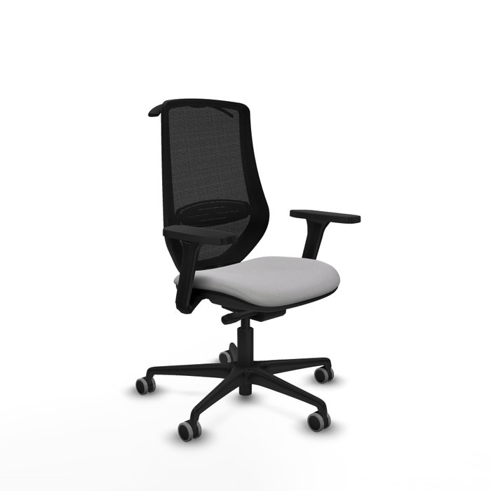 PIQUERAS Y CRESPO Silla de oficina Mardos con mecanismo Sincro/Traslack Gris claro y Negro PIQUERAS Y CRESPO Silla de oficina Mardos con mecanismo Sincro/Traslack Gris claro y Negro