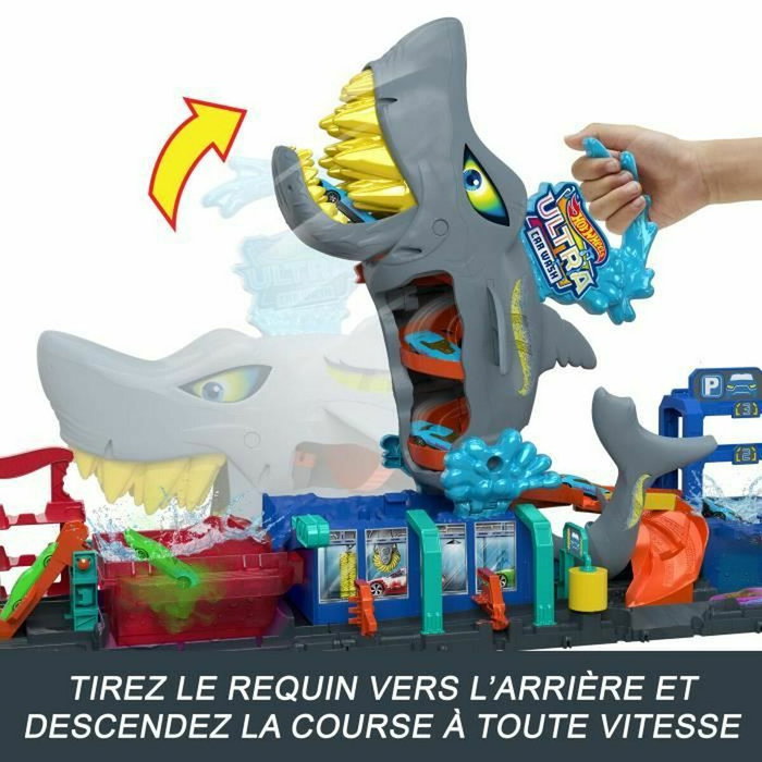 Mattel Hot Wheels City Túnel de Lavado con Tiburón