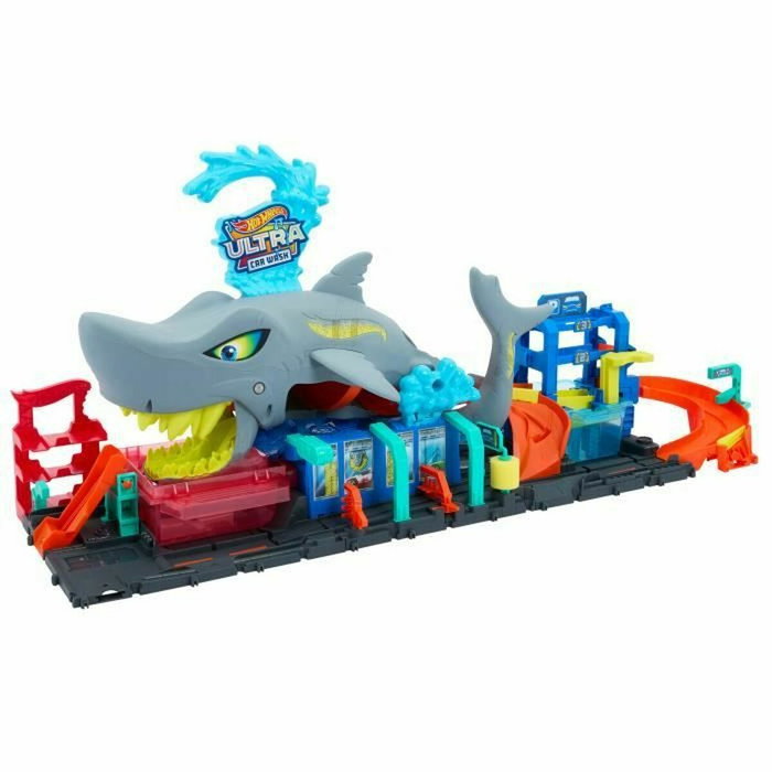 Mattel Hot Wheels City Túnel de Lavado con Tiburón