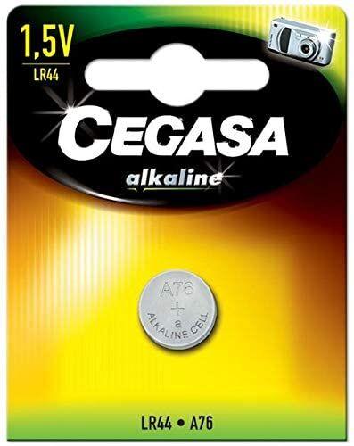 Cegasa Pila de Botón LR44 Alcalina 1,5 V