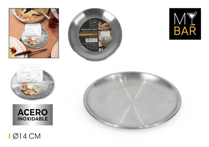 My Bar Bandeja Cambio Inox. Bar Red. 14 cm x 1.5 cm x 14 cm (24 Unidades) My Bar Bandeja Cambio Inox. Bar Red. 14 cm x 1.5 cm x 14 cm (24 Unidades)