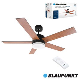 Blaupunkt Ventilador de Techo con Luz LED y Mando a Distancia - 122 cm, 70 W + 18 W