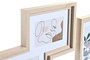 DKD Home Decor Set de 5 Marcos de Fotos Natural y Multicolor