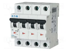 EATON ELECTRIC FAZ-C25/4 Interruptor magnetotérmico 4 polos 25A 15kA