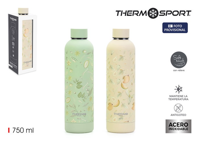 Thermosport Botella Termo Acero Relieve 750ml Thermosport Botella Termo Acero Relieve 750ml