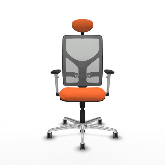 PIQUERAS Y CRESPO Silla de oficina Motilla Naranja y Gris PIQUERAS Y CRESPO Silla de oficina Motilla Naranja y Gris