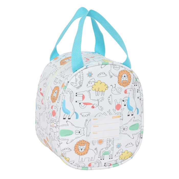 Portameriendas Térmico Safta Zoo Beige 19 x 22 x 14 cm