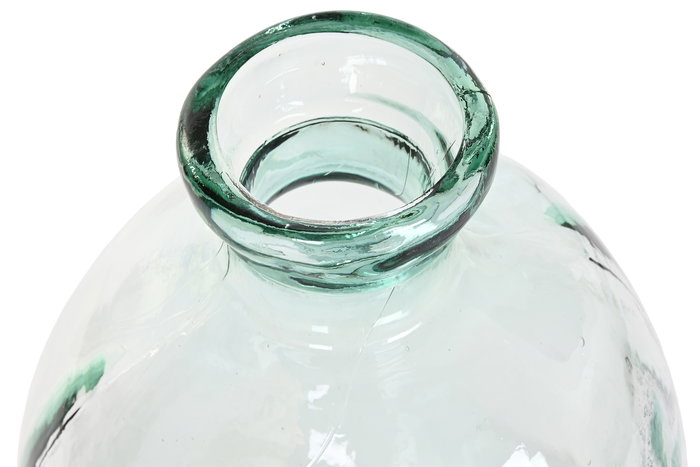 DKD Home Decor Jarrón Transparente Cristal Reciclado Orgánico 34 x 73 x 34 cm