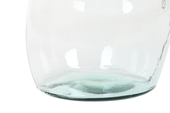 DKD Home Decor Jarrón Transparente Cristal Reciclado Orgánico 34 x 73 x 34 cm