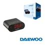 Daewoo DW1218 Radio Reloj AM/FM con Salida Jack 3,5 mm